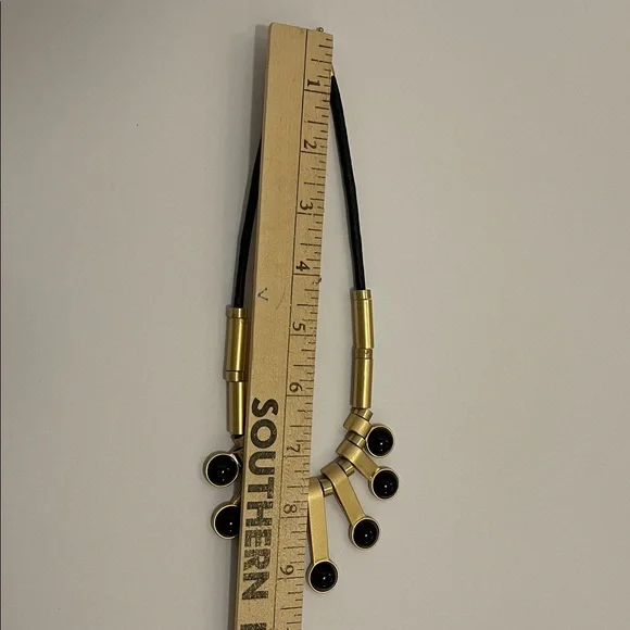 Madewell chunky black and gold statement necklace - Picture 5 of 5